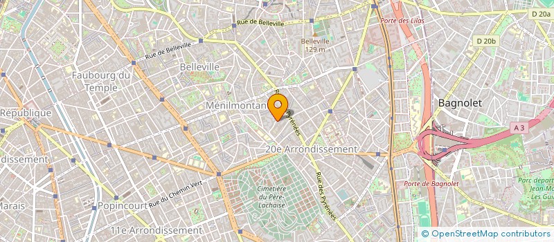 localisation de l'entreprise COPR 22 RUE D ANNAM  PARIS