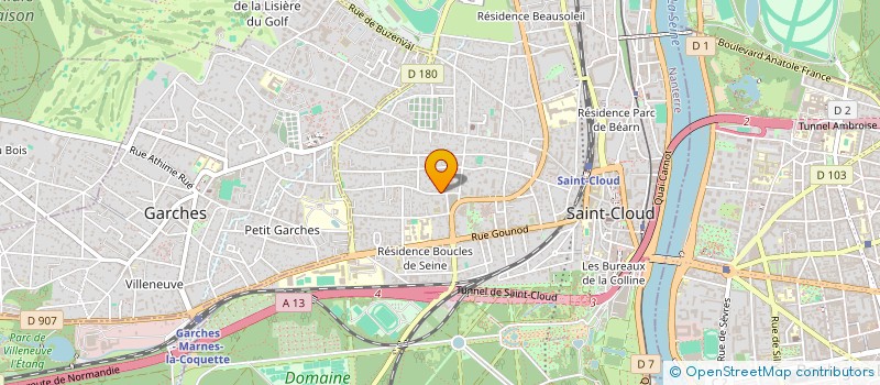 localisation de l'entreprise COPR 22 RUE SEVIN VINCENT 92210 SAINT CLOUD à SAINT-CLOUD