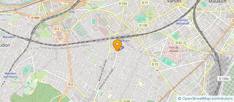 localisation de l'entreprise COPR 223 AV VICTOR HUGO 92140 CLAMART à CLAMART