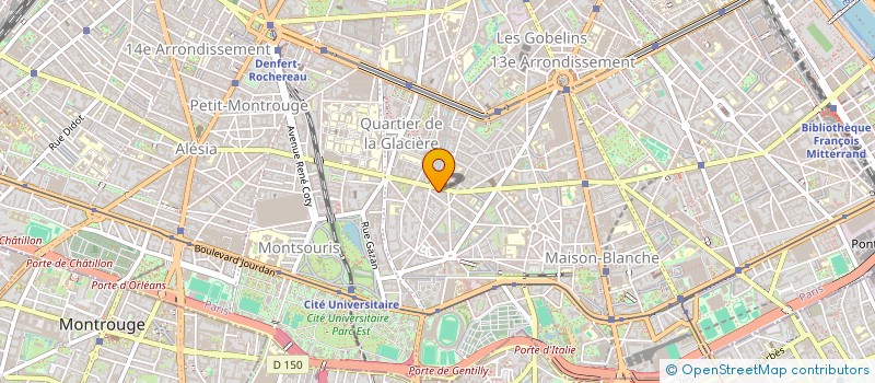 localisation de l'entreprise COPR 223 RUE TOLBIAC 75013 PARIS  PARIS