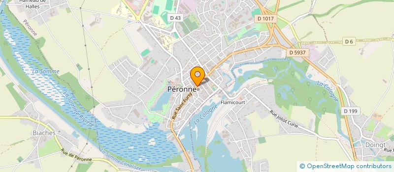 localisation de l'entreprise COPR. 23 PLACE DU CDT LOUIS DAUDRE  PERONNE