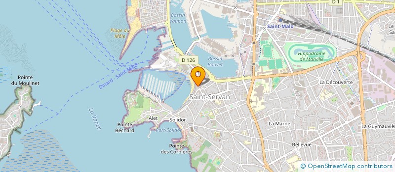 localisation de l'entreprise COPR 23 RUE DAUPHINE  SAINT-MALO