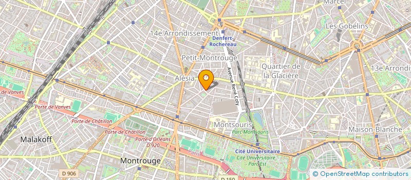 localisation de l'entreprise COPR 23 RUE SARRETTE 75014 PARIS  PARIS