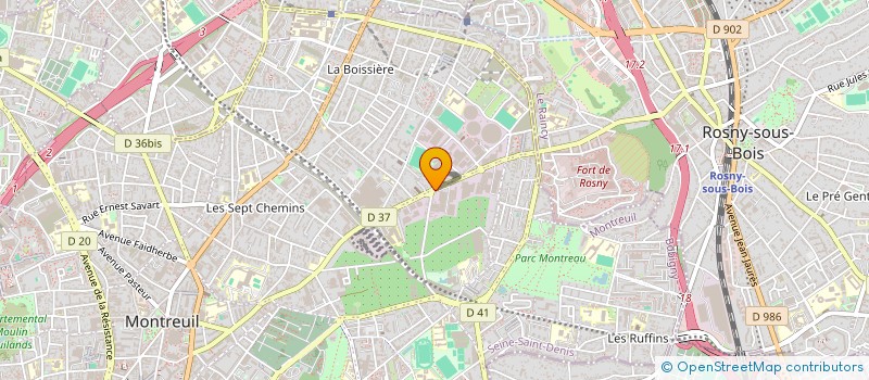 localisation de l'entreprise COPR 235 RUE DE ROSNY 93 MONTREUIL  MONTREUIL