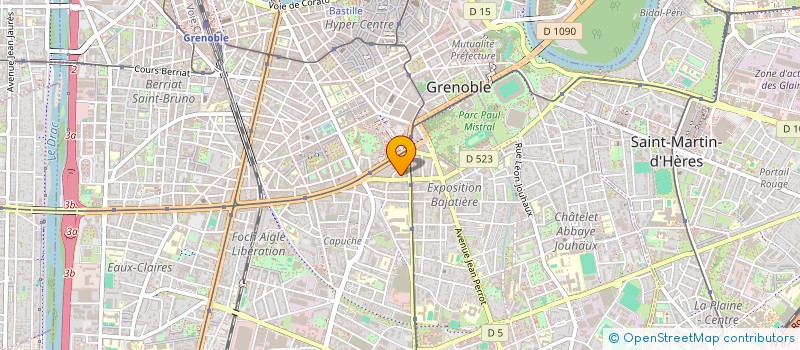 localisation de l'entreprise COPR 24 AV A 1ER DE BELGIQUE  GRENOBLE