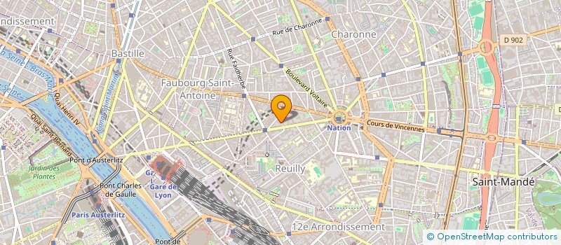 localisation de l'entreprise COPR 24 PAS DU GENIE 75012 PARIS  PARIS