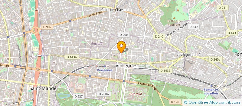localisation de l'entreprise COPR 24 RUE DE STRASBOURG 94300 VINCENNES à VINCENNES