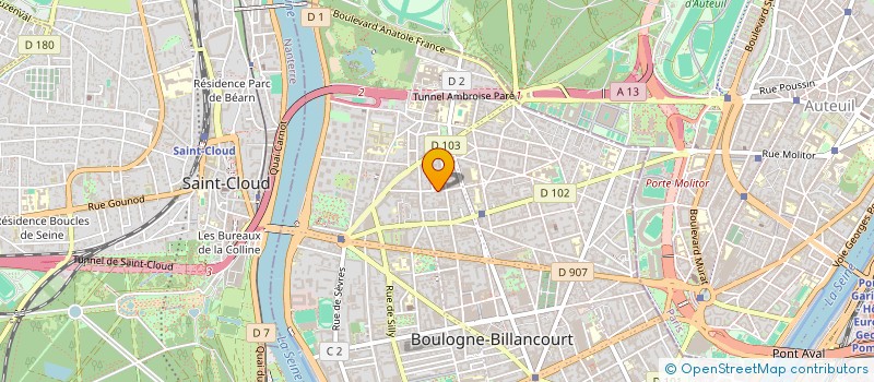 localisation de l'entreprise COPR 24 RUE ESCUDIER à BOULOGNE-BILLANCOURT