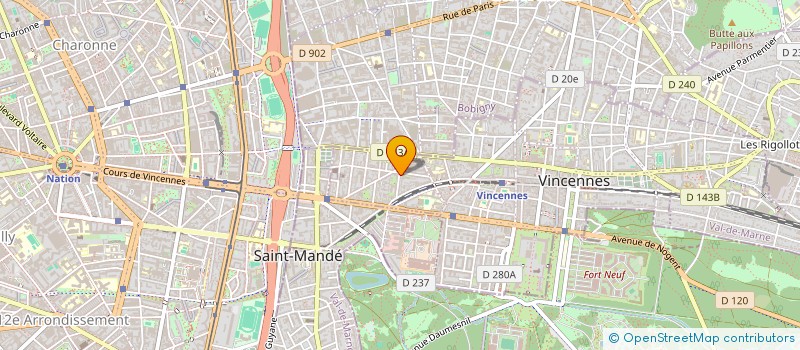 localisation de l'entreprise COPR 24 RUE RENON 94 VINCENNES à VINCENNES