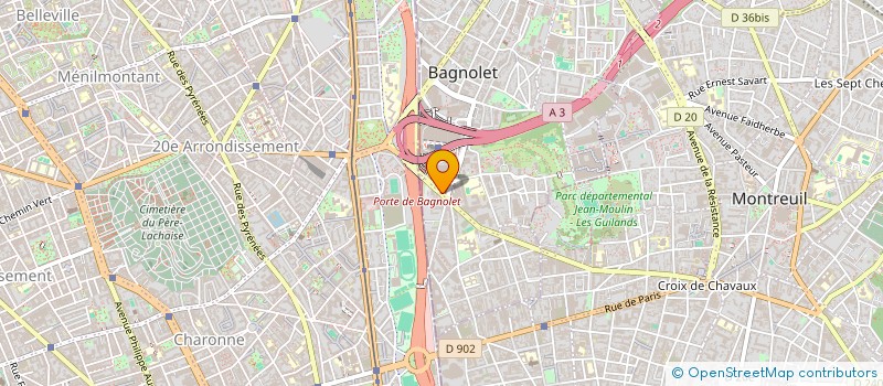 localisation de l'entreprise COPR 25-27 AV DE LA REPUBLIQUE 93170 BAGNOLET à BAGNOLET
