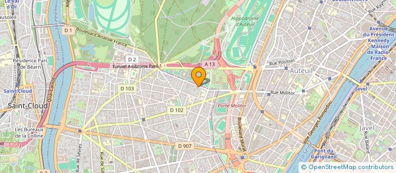 localisation de l'entreprise COPR 25 BD D'AUTEUIL 92100 BOULOGNE BILLANCOURT à BOULOGNE-BILLANCOURT