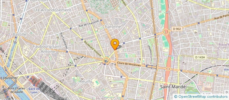 localisation de l'entreprise COPR 25 BD DE CHARONNE  PARIS