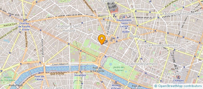 localisation de l'entreprise COPR 25 R DU FG ST HONORE 75008 PARIS  PARIS