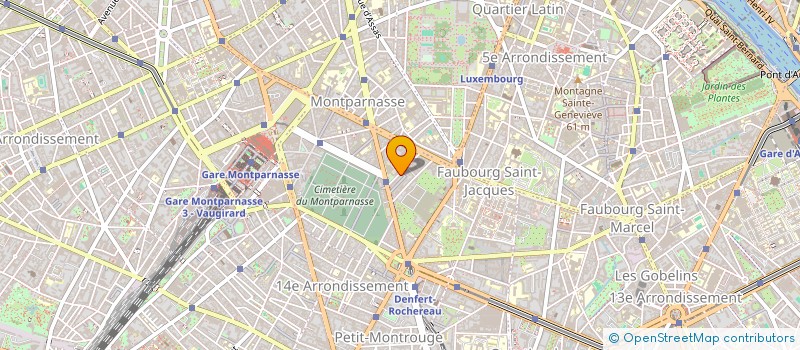 localisation de l'entreprise COPR 25 RUE CAMPAGNE PREMIERE 75014 PARIS  PARIS