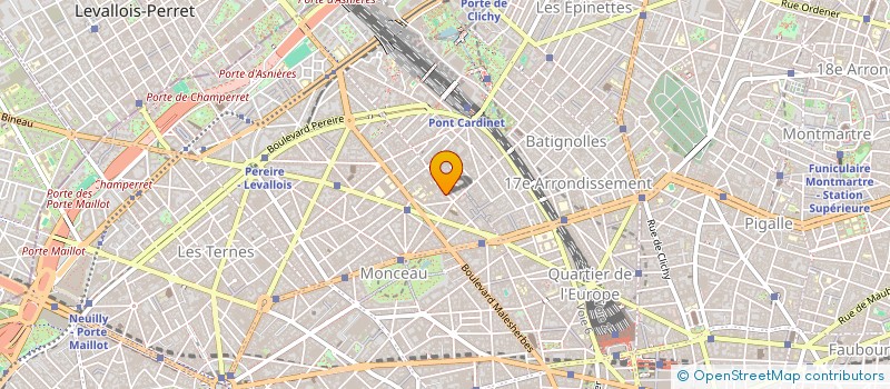 localisation de l'entreprise COPR 25 RUE DE TOCQUEVILLE 75017 PARIS  PARIS