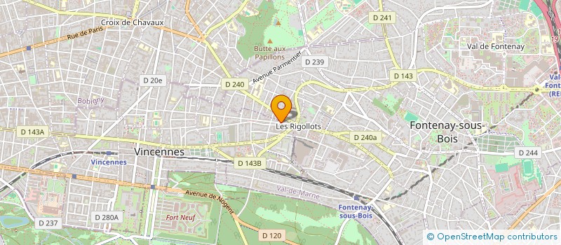 localisation de l'entreprise COPR 257 R DIDEROT 94300 VINCENNES à VINCENNES