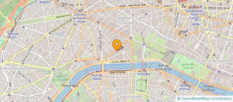 localisation de l'entreprise COPR 26 AVENUE MONTAIGNE 75008 PARIS  PARIS