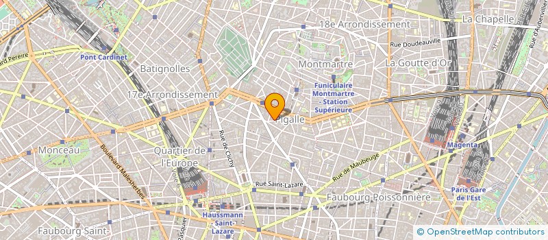 localisation de l'entreprise COPR 26 R DUPERRE 75009 PARIS  PARIS