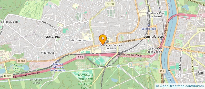 localisation de l'entreprise COPR 26 R PASTEUR à SAINT-CLOUD