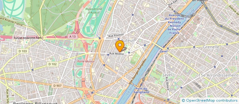 localisation de l'entreprise COPR 26 RUE BOILLEAU  PARIS