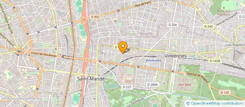 localisation de l'entreprise COPR 26 RUE MASSUE 94 VINCENNES à VINCENNES