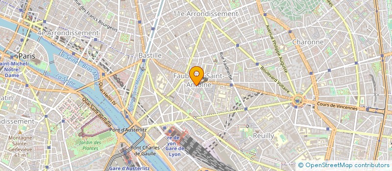 localisation de l'entreprise COPR 27/29 RUE COTTE 75012 PARIS  PARIS