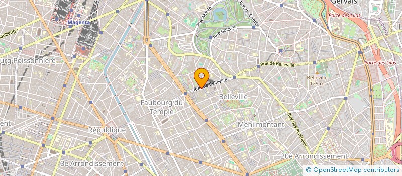 localisation de l'entreprise COPR 28 RUE DE BELLEVILLE 75020 PARIS  PARIS