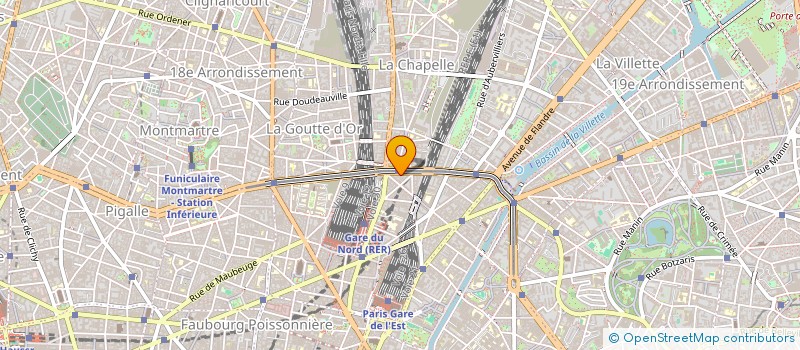 localisation de l'entreprise COPR 29 BD DE LA CHAPELLE  PARIS