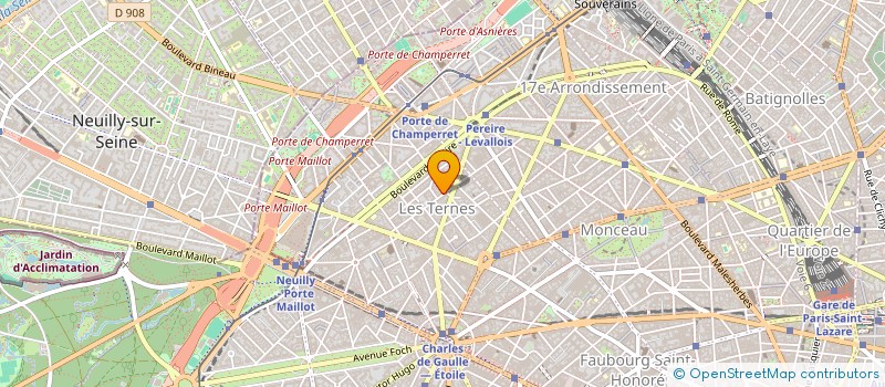 localisation de l'entreprise COPR 29 BIS RUE PIERRE DEMOURS 75017 PARIS  PARIS
