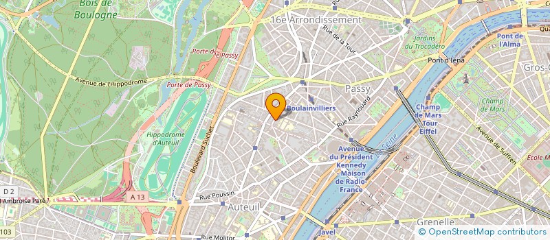 localisation de l'entreprise COPR 29 RUE DAVIOUD 75016 PARIS  PARIS