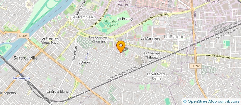 localisation de l'entreprise COPR 3-15 RUE LINNE 78500 SARTROUVILLE  SARTROUVILLE