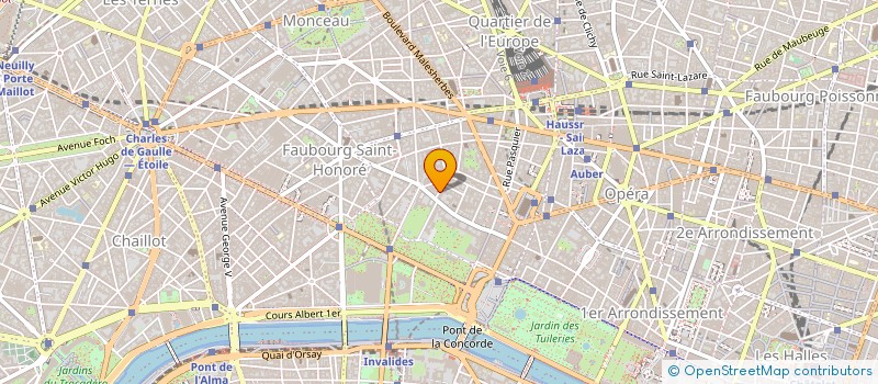 localisation de l'entreprise COPR 3/5 RUE DE DURAS 75008 PARIS  PARIS