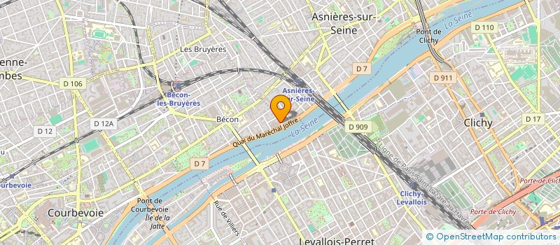 localisation de l'entreprise COPR 3-5 RUE ST GUILLAUME 92400 COURBEVOIE à COURBEVOIE