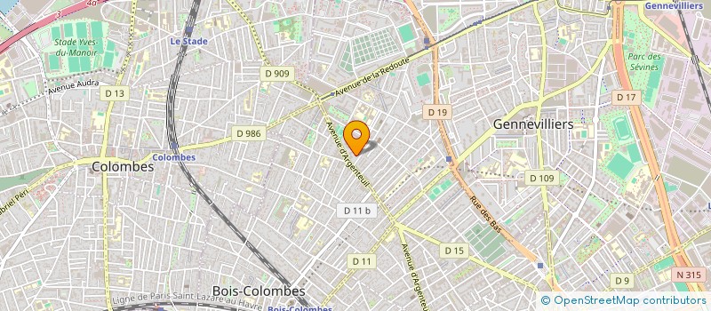 localisation de l'entreprise COPR 3 AV SAINT JOSEPH 92600 ASNIERES S SEINE  ASNIERES-SUR-SEINE