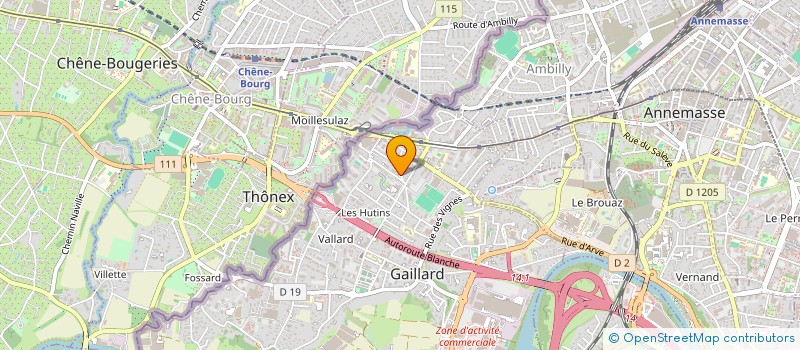 localisation de l'entreprise COPR 3 RUE DE LA POSTE  GAILLARD