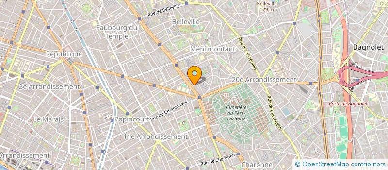 localisation de l'entreprise COPR 3 RUE DE TLEMCEN  PARIS