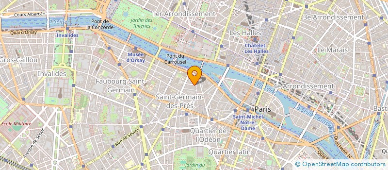 localisation de l'entreprise COPR 3 RUE DES BEAUX ARTS  PARIS