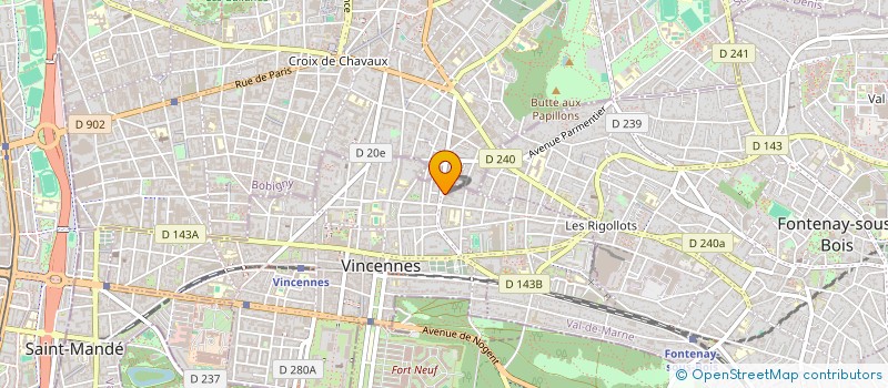 localisation de l'entreprise COPR 3 RUE DU LIEUTENANT QUENEHEN 94 VINCENNES à VINCENNES