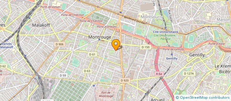 localisation de l'entreprise COPR 3 RUE L ROLLAND 92 MONTROUGE  MONTROUGE