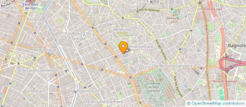 localisation de l'entreprise COPR 3 RUE VICTOR LETALLE 75020 PARIS  PARIS