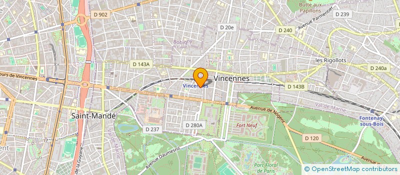 localisation de l'entreprise COPR 3 RUE VILLEBOIS MAREUIL 94300 VINCENNES à VINCENNES