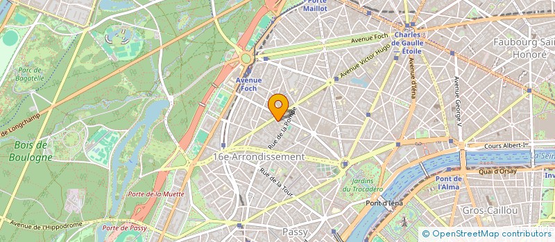 localisation de l'entreprise COPR 3 SQ THIERS 75116 PARIS  PARIS