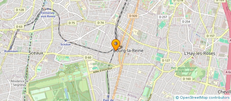 localisation de l'entreprise COPR 3 TER RUE ANDRE THEURIET  BOURG-LA-REINE