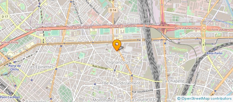 localisation de l'entreprise COPR 3 VILLA ORNANO 75018 PARIS  PARIS