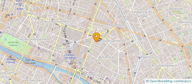 localisation de l'entreprise COPR 30-32 RUE DES GRAVILLIERS  PARIS