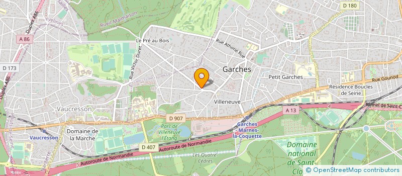 localisation de l'entreprise COPR 30 A 34 AV BERGSON 92 GARCHES à GARCHES