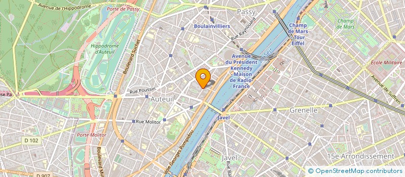 localisation de l'entreprise COPR 30 RUE FELICIEN DAVID PARIS 75016  PARIS