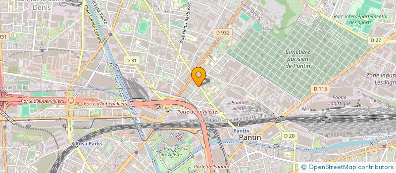 localisation de l'entreprise COPR 31 33 RUE SAINTE MARGUERITTES 93500 PANTIN  PANTIN