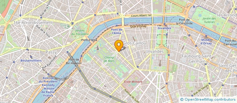 localisation de l'entreprise COPR 31 AV DE LA BOURDONNAIS 75007 PARIS  PARIS