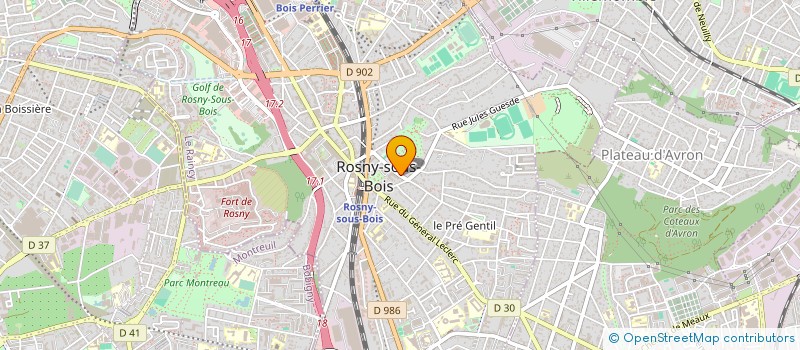localisation de l'entreprise COPR. 32 RUE CLAUDE PERNES 93110 ROSNY SOUS BOIS à ROSNY-SOUS-BOIS